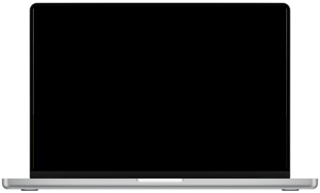 Mockup do curso em notebook